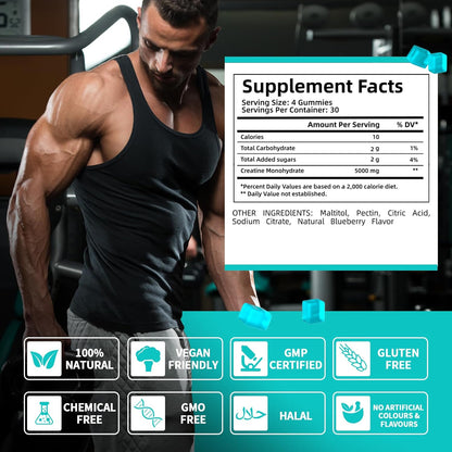 Biyode Monohydrate Creatine Gummies