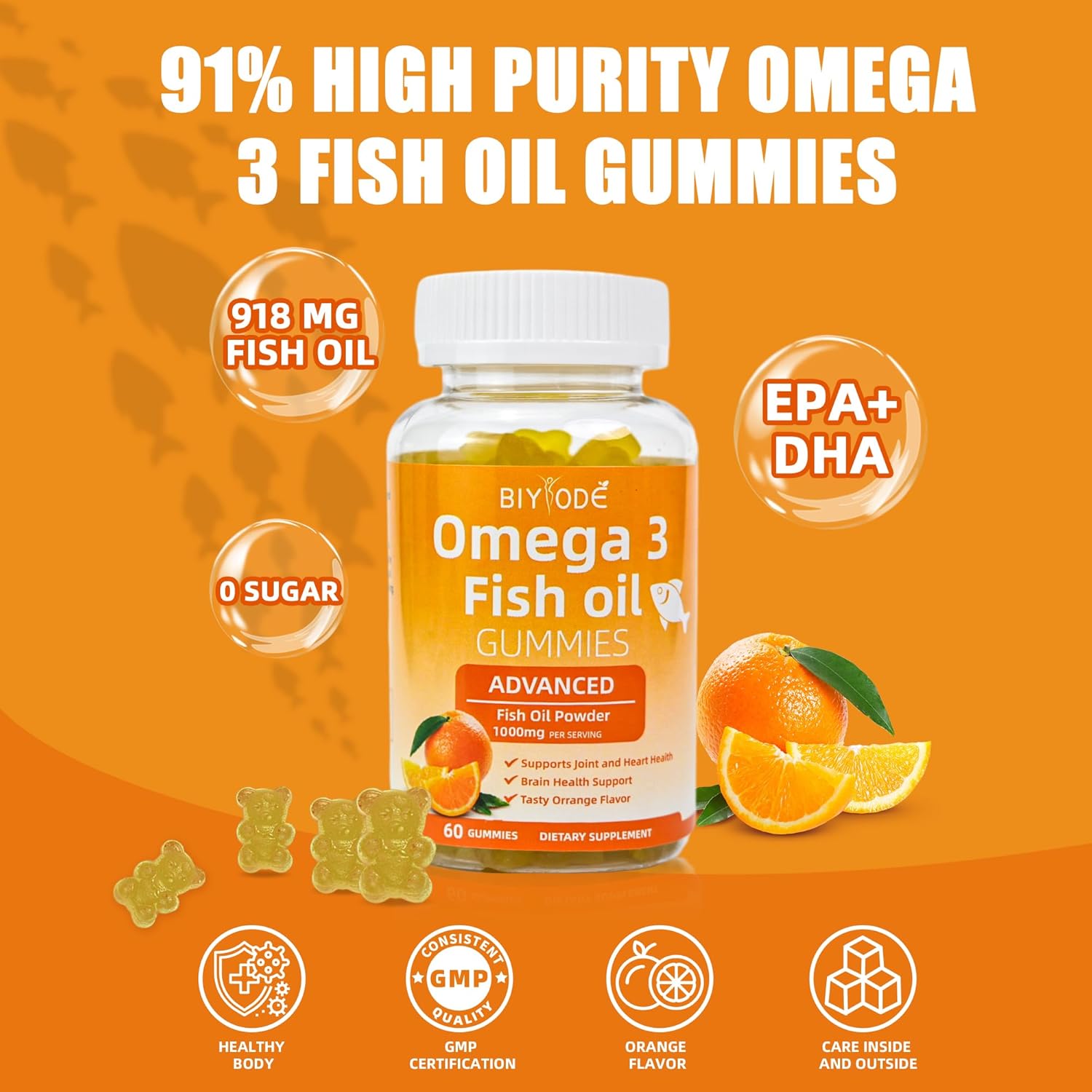 Biyode Omega-3 Fish Oil Gummies