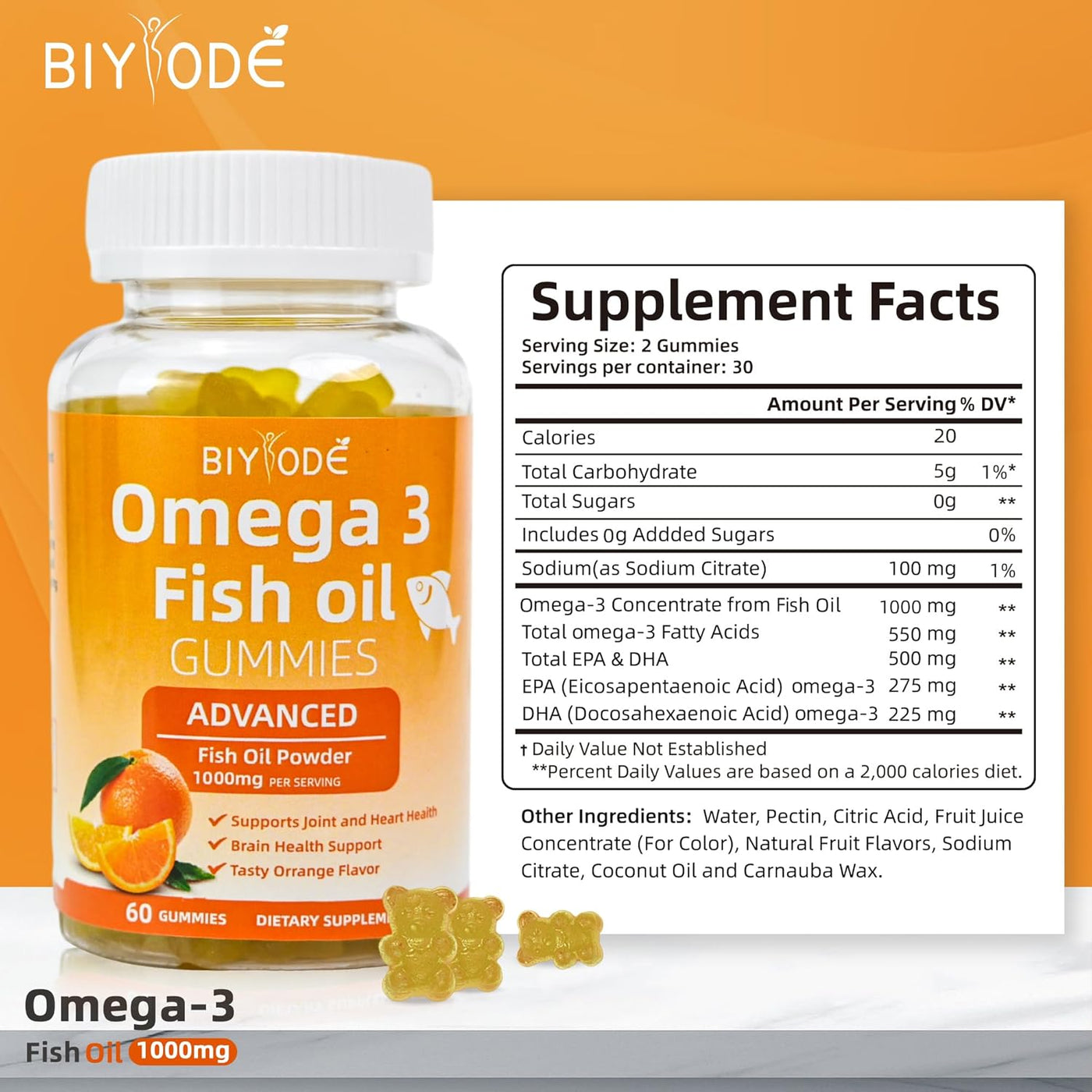 Biyode Omega-3 Fish Oil Gummies