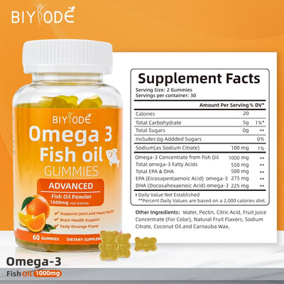 Biyode Omega-3 Fish Oil Gummies