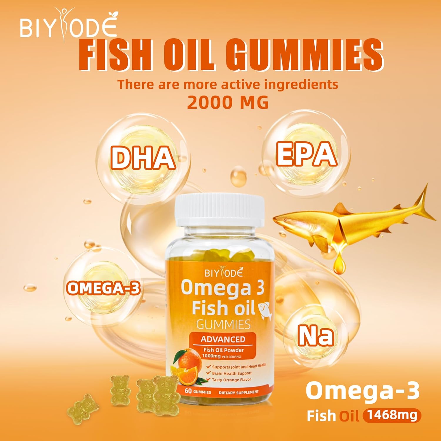 Biyode Omega-3 Fish Oil Gummies