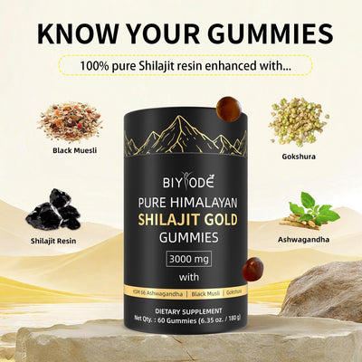Biyode Pure Himalayan Shilajit Gummies