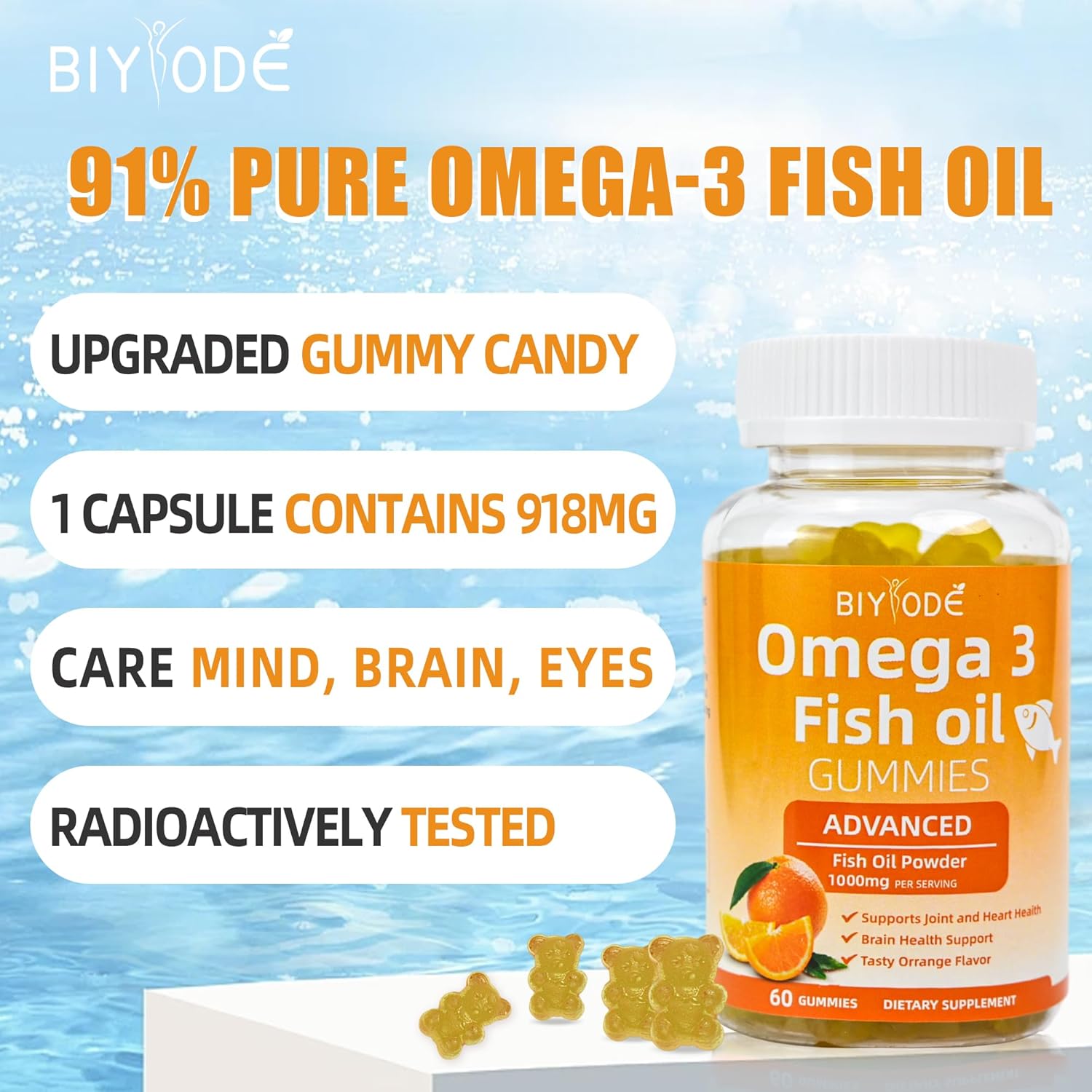 Biyode Omega-3 Fish Oil Gummies
