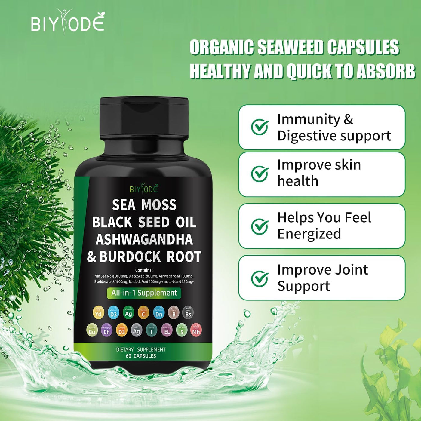 Biyode Sea Moss Capsules