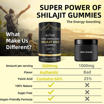 Biyode Pure Himalayan Shilajit Gummies
