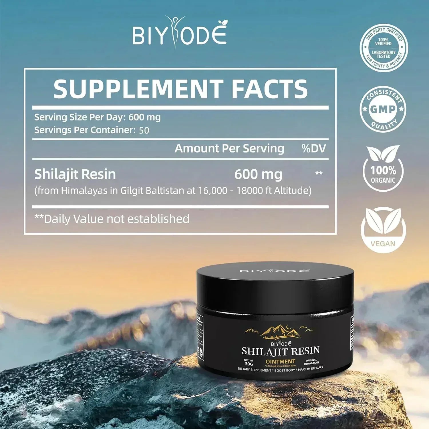 Biyode Himalayan Shilajit Resin - ELEMENTAFILL