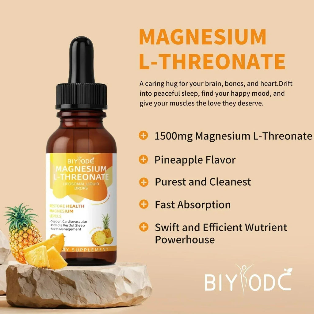Biyode Magnesium L - Threonate Liquid Drops - ELEMENTAFILL