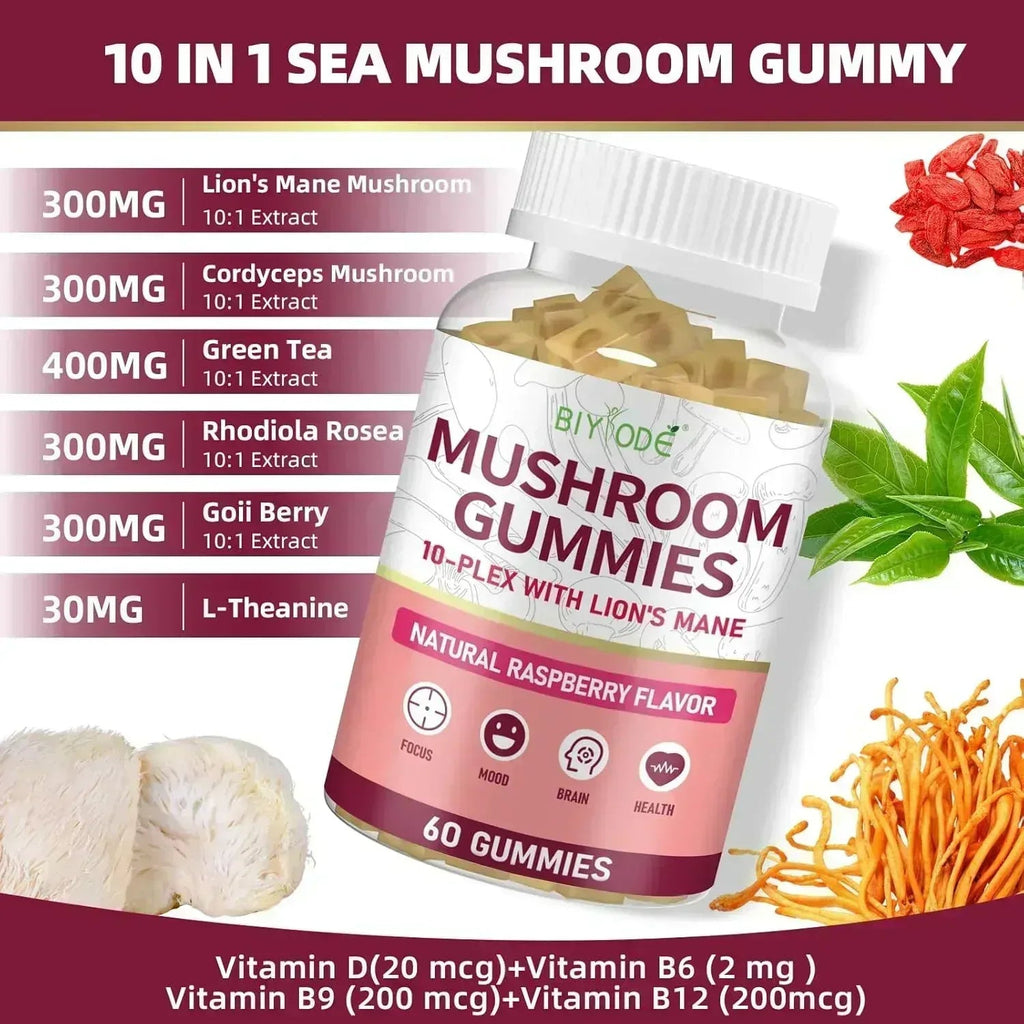 Biyode Mushroom Gummies - ELEMENTAFILL