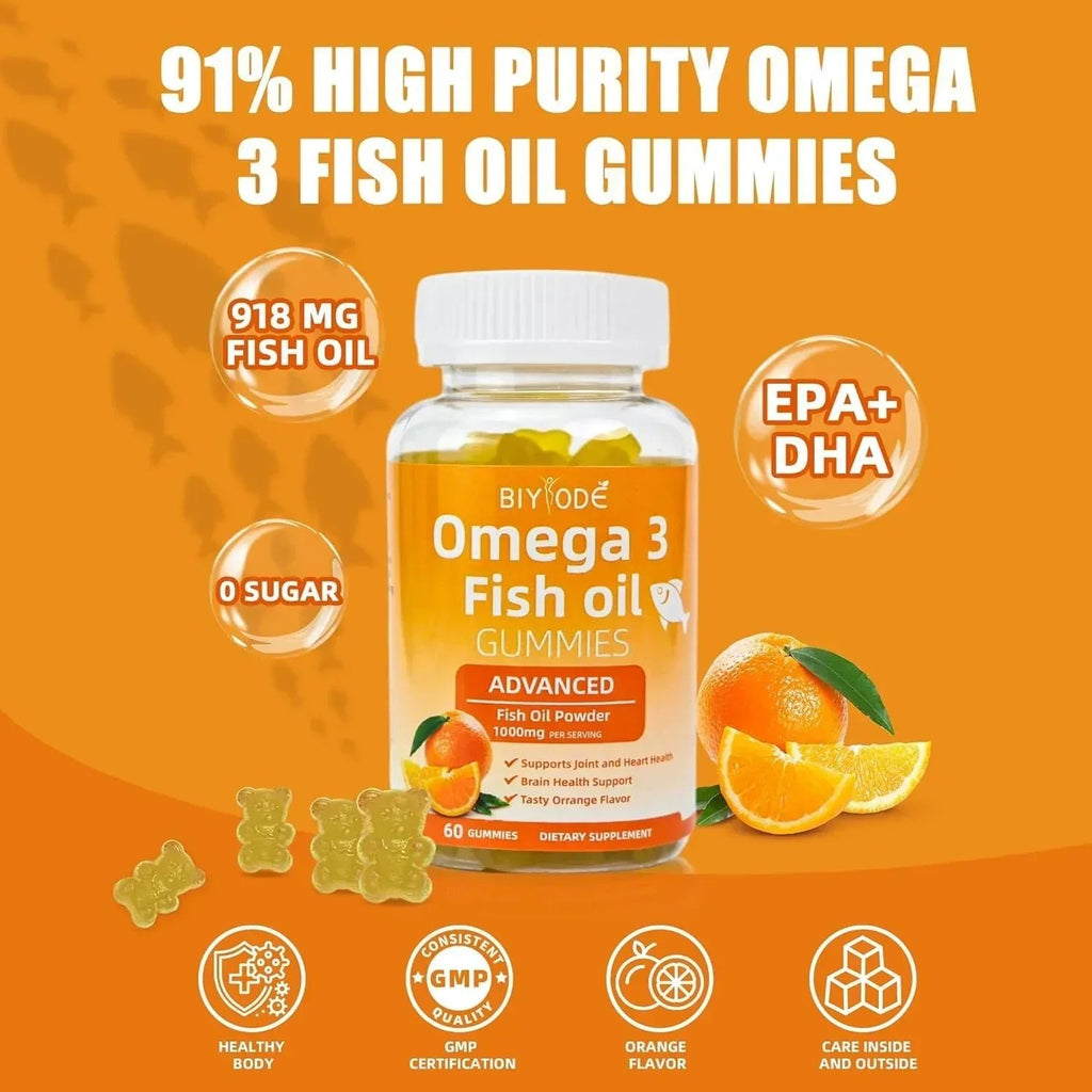 Biyode Omega - 3 Fish Oil Gummies - ELEMENTAFILL