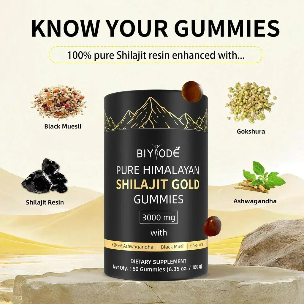 Biyode Pure Himalayan Shilajit Gummies - ELEMENTAFILL