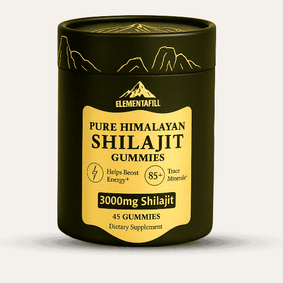 Elementafill Pure Shilajit Gummies For Men And Women | 45 Gummies Per Bottle - ELEMENTAFILL